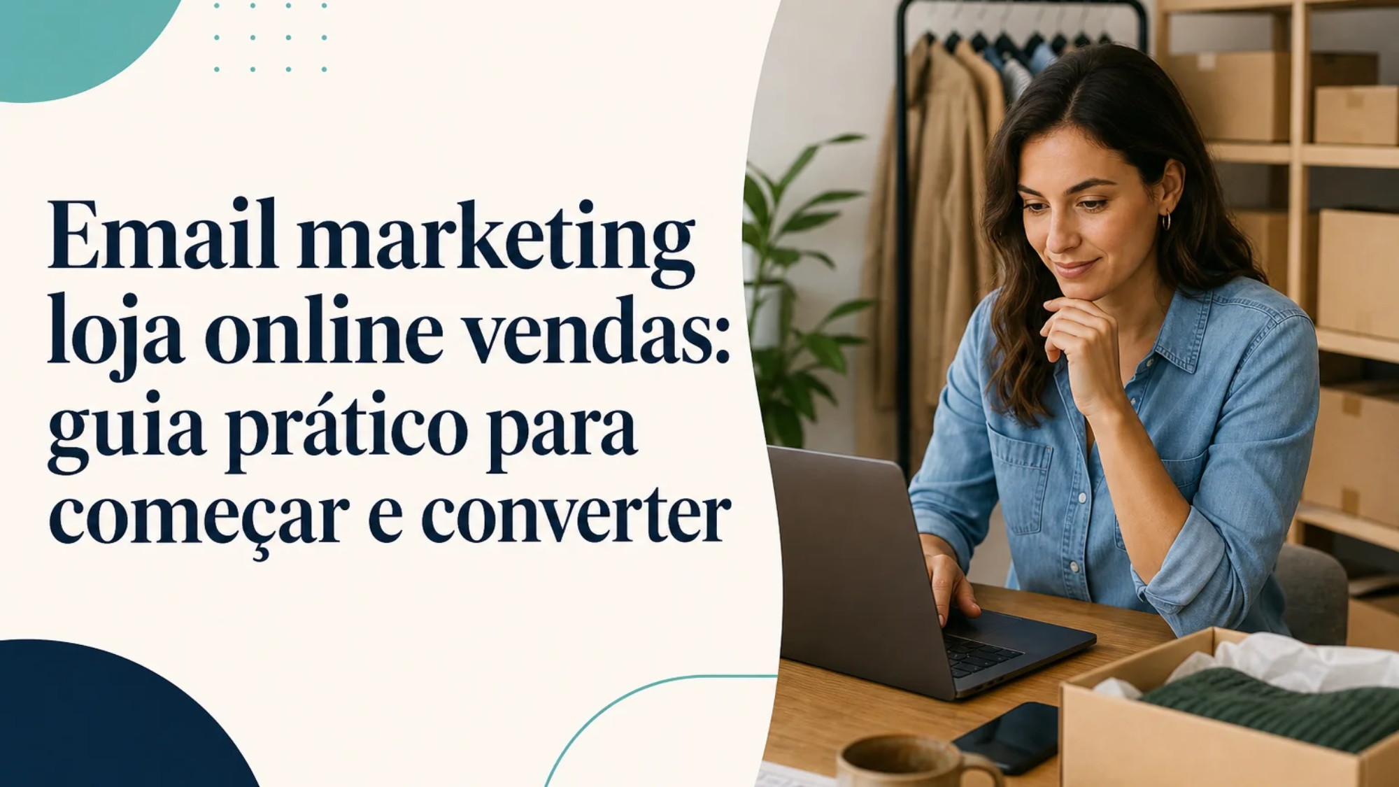 Capa editorial do artigo “Email marketing loja online vendas: guia prático para começar e converter”