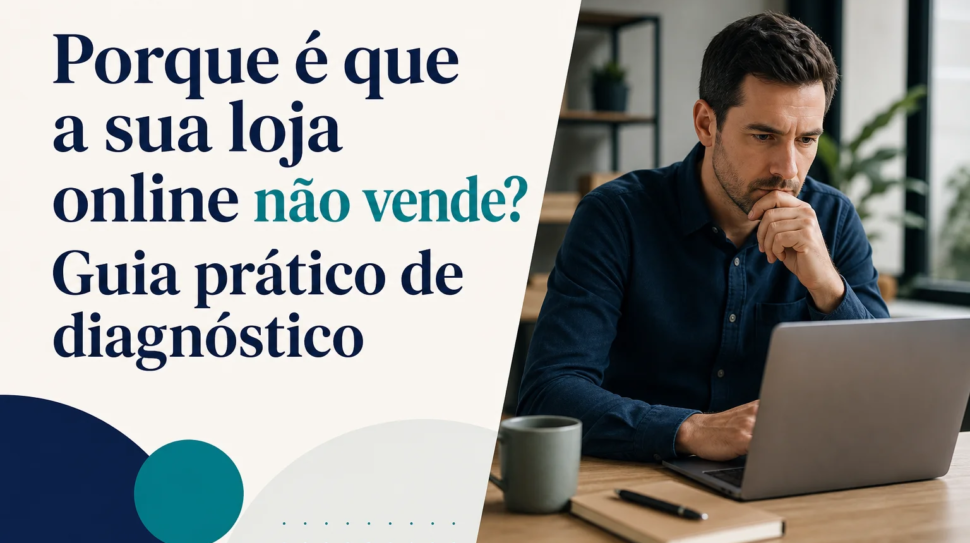 Capa editorial do artigo “Porque é que a sua loja online não vende? Guia prático de diagnóstico”