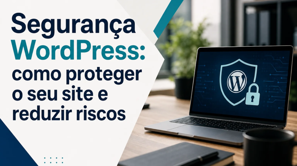 Capa editorial do artigo “Segurança WordPress: como proteger o seu site e reduzir riscos”